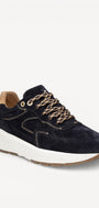 DAMES SPORTIEVE VETERSCHO-Blauw suède/nubuck