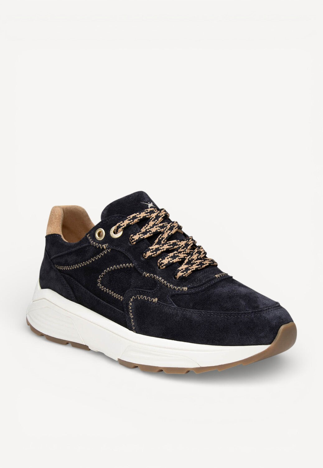 DAMES SPORTIEVE VETERSCHO-Blauw suède/nubuck