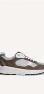 Heren veterschoenen-Beige combi kleur