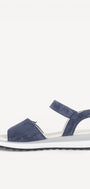 DAMES OPEN SCHOENEN-Blauw suède/nubuck
