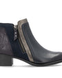 DAMES BOOTS+KORT LAARS-Blauw leer