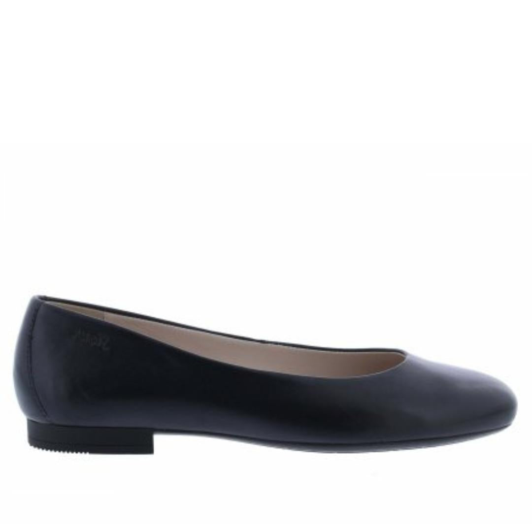 BALLERINAS + PUMPS-Blauw leer