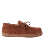 Dames dichte pantoffels-Rood suède/nubuck