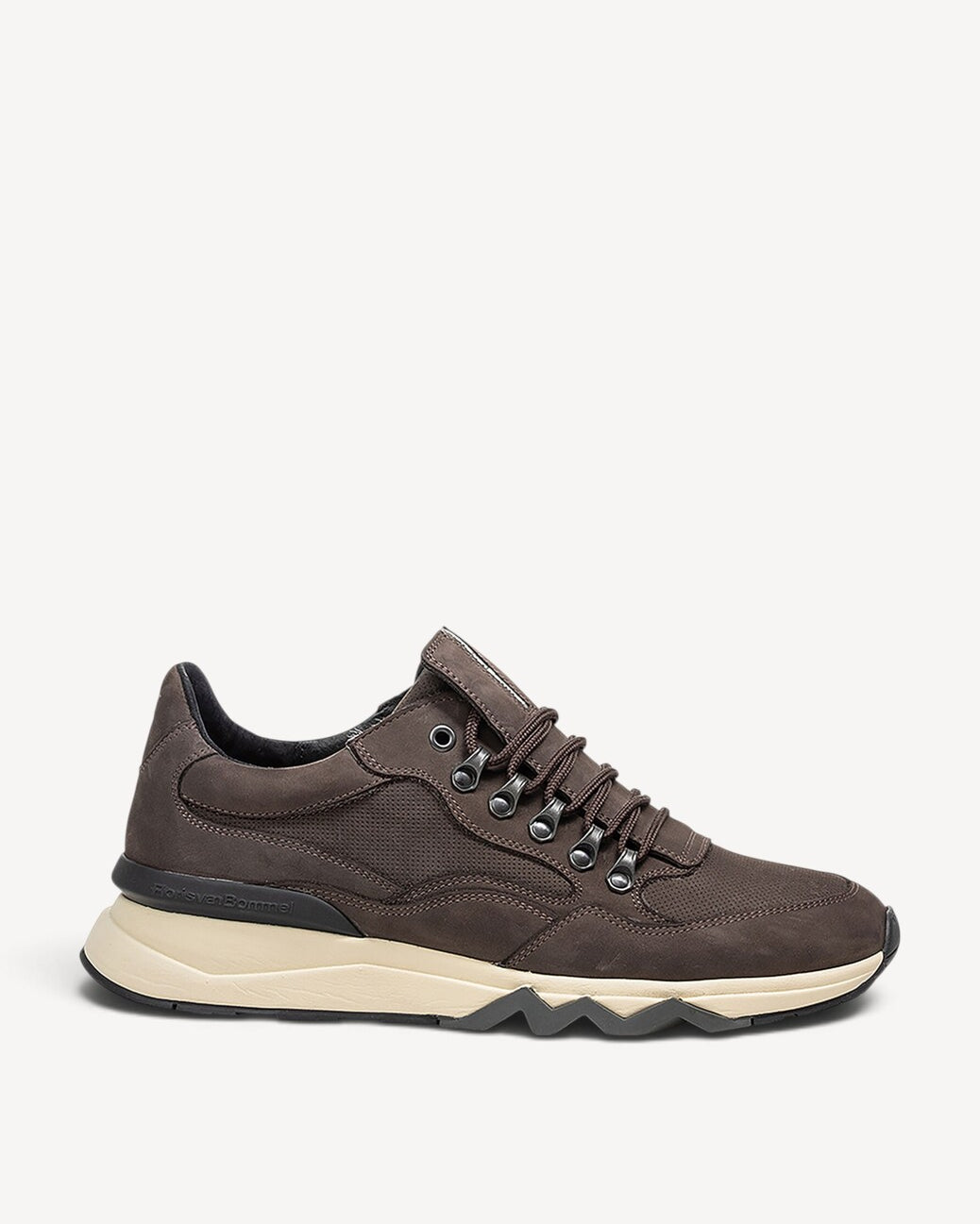 Heren veterschoenen-Bruin suède