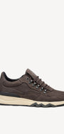 Heren veterschoenen-Bruin suède
