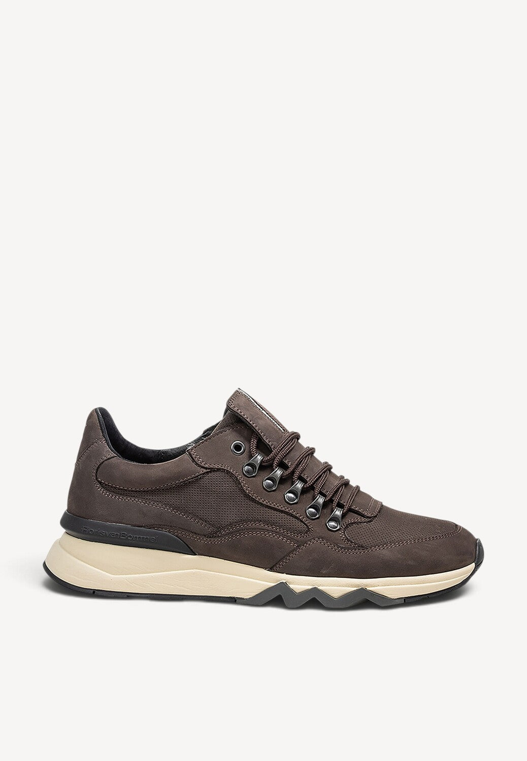 Heren veterschoenen-Bruin suède