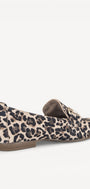 DAMES INSTAPSCHOENEN-Bruin combi kleur