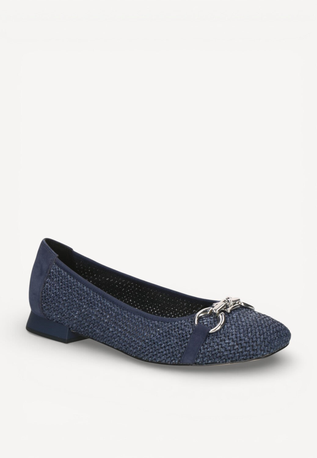 BALLERINAS + PUMPS-Blauw leer