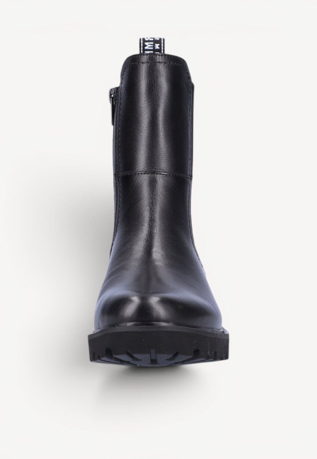DAMES BOOTS+KORT LAARS-Zwart leer
