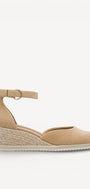 BALLERINAS + PUMPS-Beige suède/nubuck