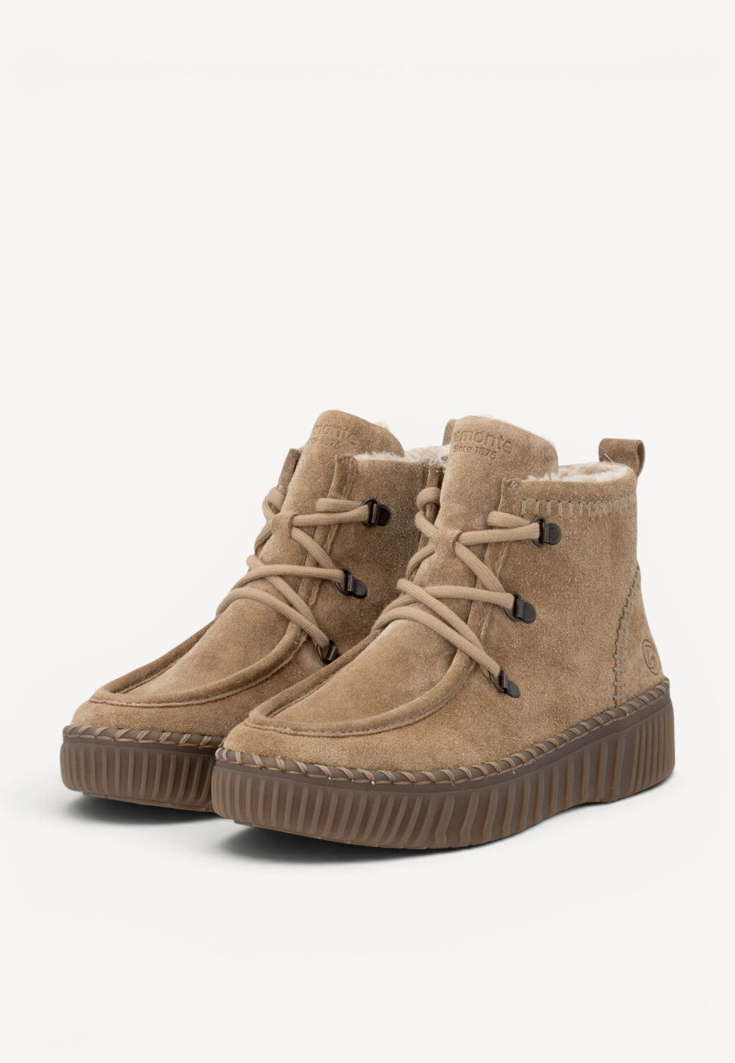 DAMES SPORTIEVE VETERSCHO-Beige suède/nubuck
