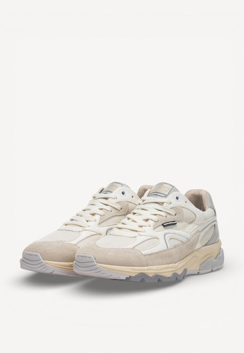 Heren veterschoenen-Beige combi kleur