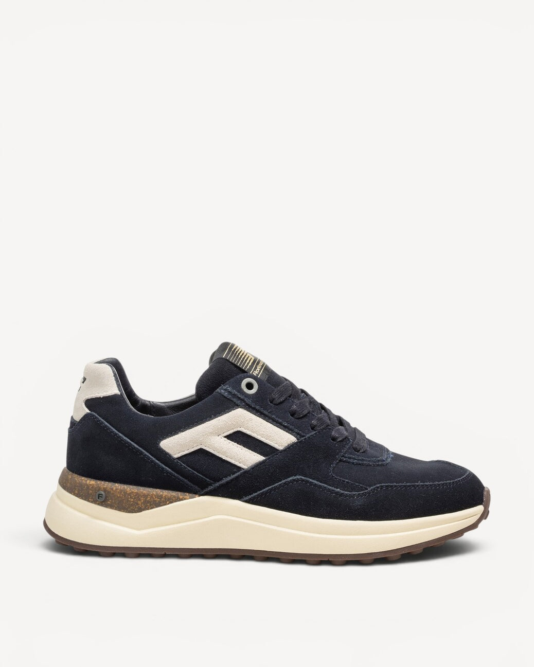 Heren veterschoenen-Blauw suède/nubuck