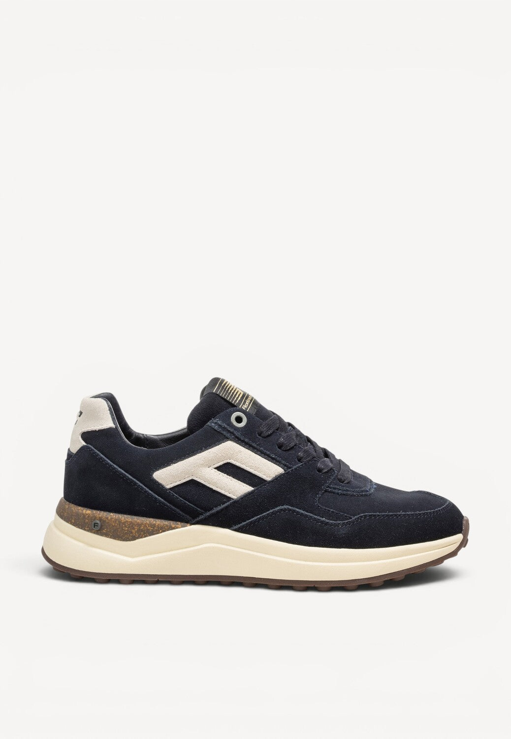 Heren veterschoenen-Blauw suède/nubuck