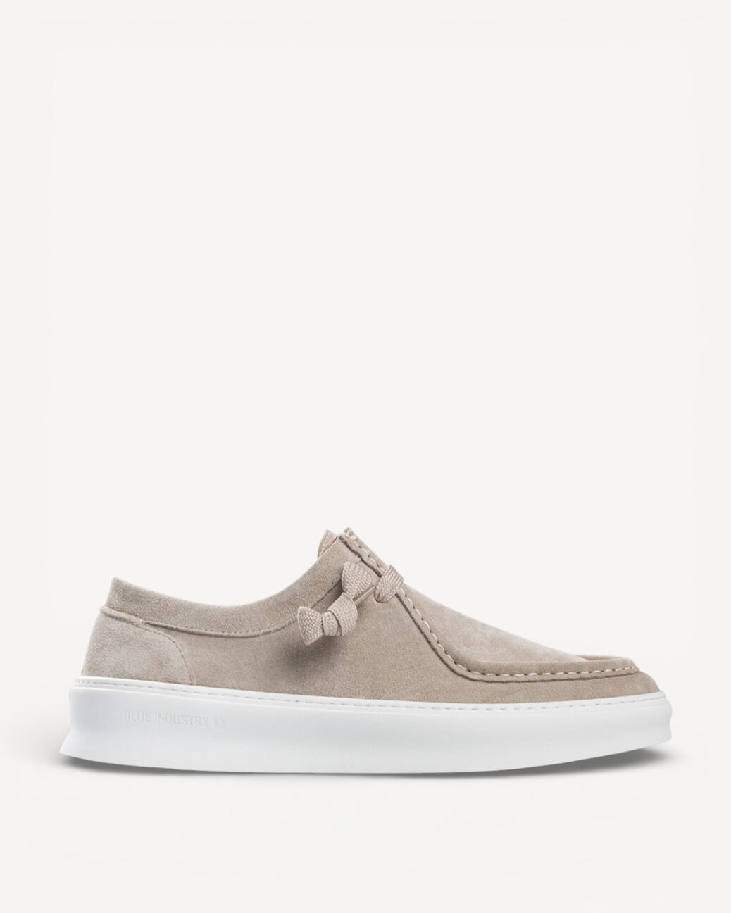 Heren veterschoenen-Beige suède/nubuck