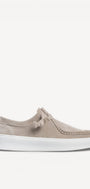 Heren veterschoenen-Beige suède/nubuck