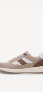 Heren veterschoenen-Beige combi kleur