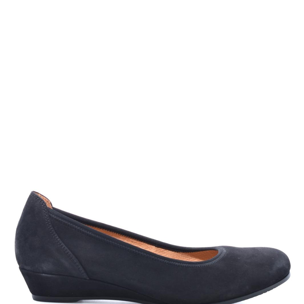 BALLERINAS + PUMPS-Zwart suède