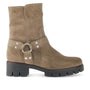 DAMES BOOTS+KORT LAARS-Beige suède/nubuck