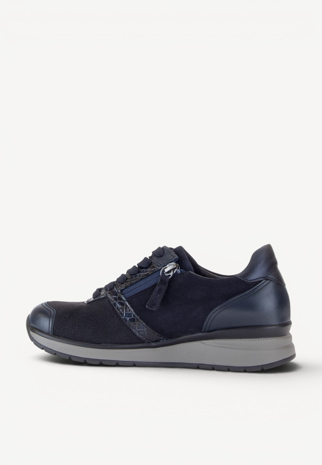 DAMES SPORTIEVE VETERSCHO-Blauw leer