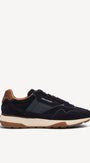 Heren veterschoenen-Blauw suède/nubuck