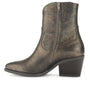 DAMES BOOTS+KORT LAARS-Brons leer